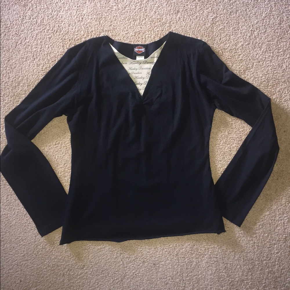 Womens Harley-Davidson long sleeve blouse